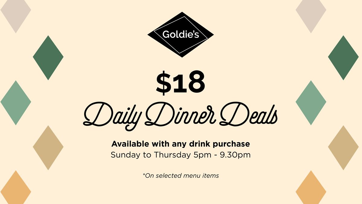 18 Daily Dinner Deals The Island Gold Coast Goldie's